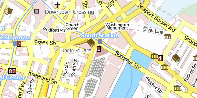South Station Boston Stadtplan