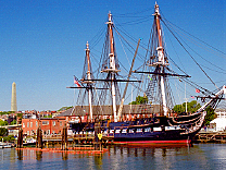  Fotografie Attraktion  Boston Die alte Fregatte U.S.S. Constitution