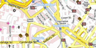 TD Banknorth Garden Boston Stadtplan